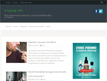 Tablet Screenshot of e-liquide-info.com